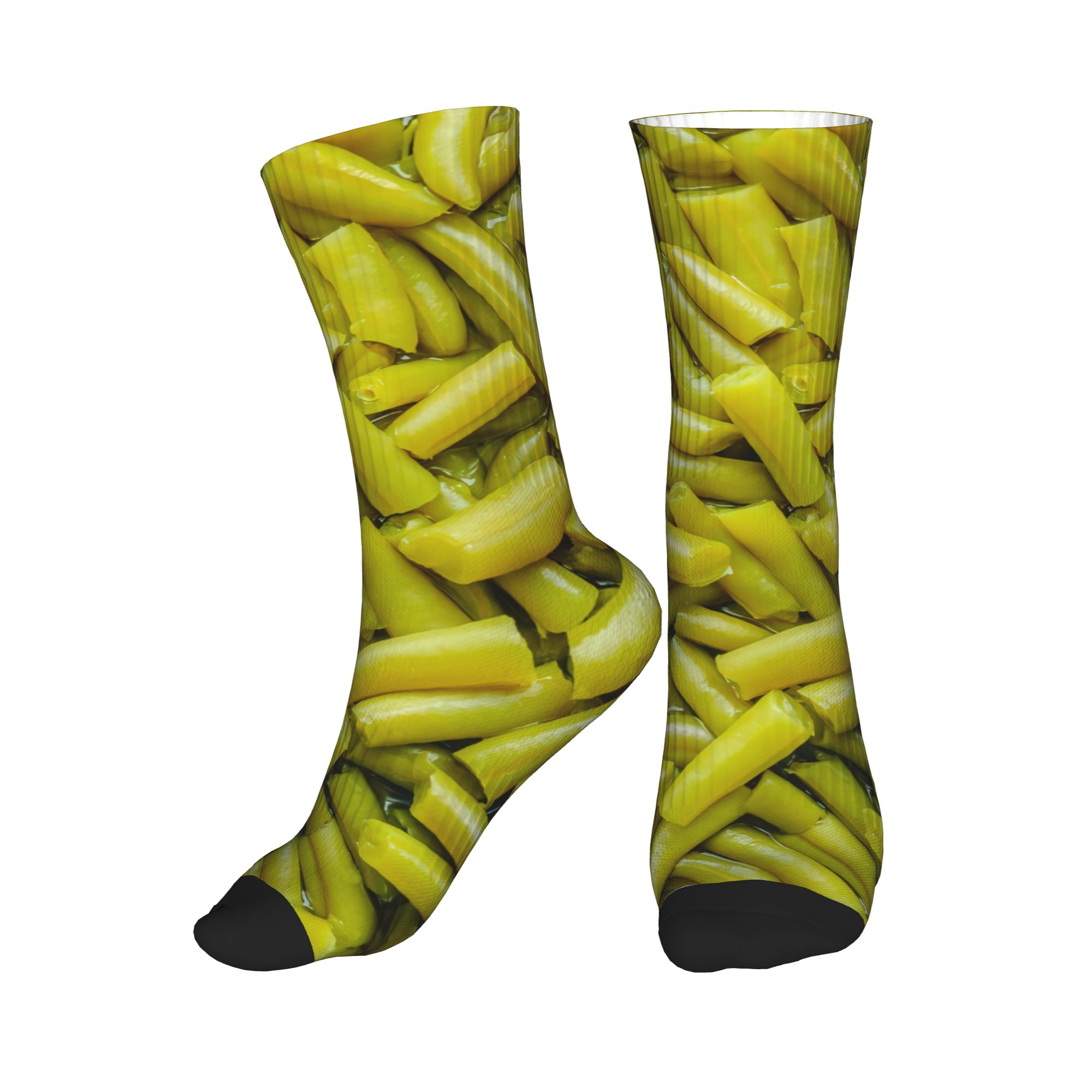 Dress Sock Men - Green Beans Healthy Food Dress Socks