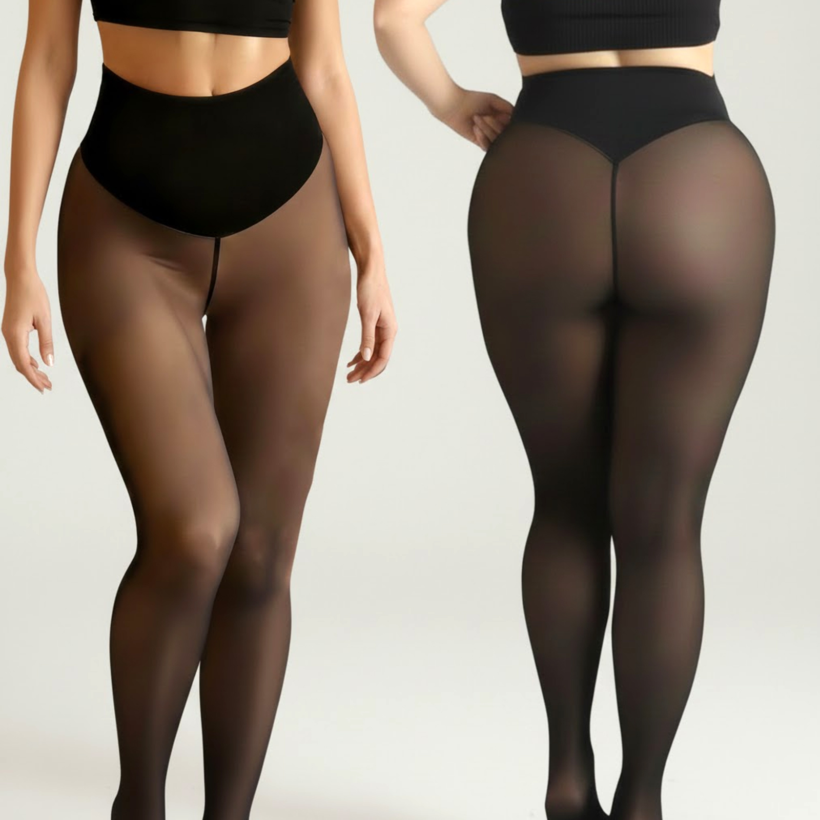 One Seam Fleece Lined Tights S - Tights Pantyhose Sheer recensione e prezzo
