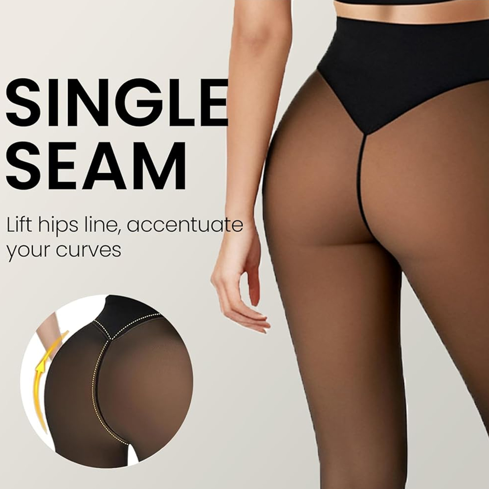 One Seam Fleece Lined Tights S - Tights Pantyhose Sheer recensione e prezzo