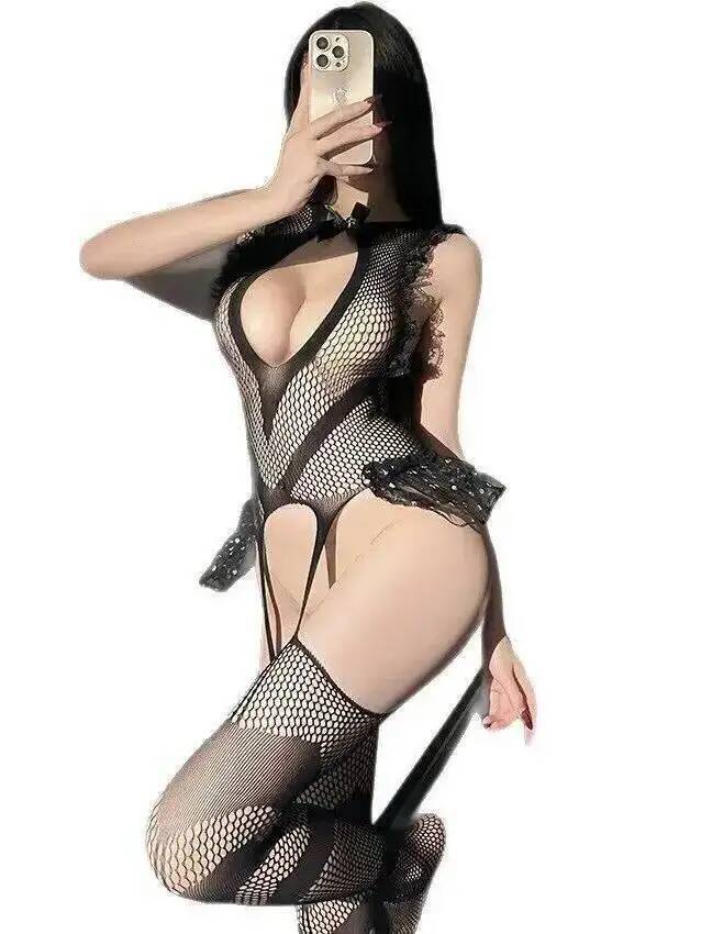 Sexy Lace Trim Fishing Net Bod - Fishnet Stocking Women recensione e prezzo