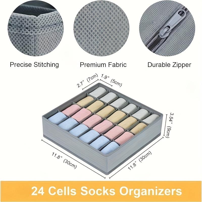 24 Grid Foldable Storage Organ - Sock Organizer Tray recensione e prezzo