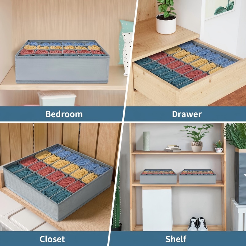24 Grid Foldable Storage Organ - Sock Organizer Tray recensione e prezzo