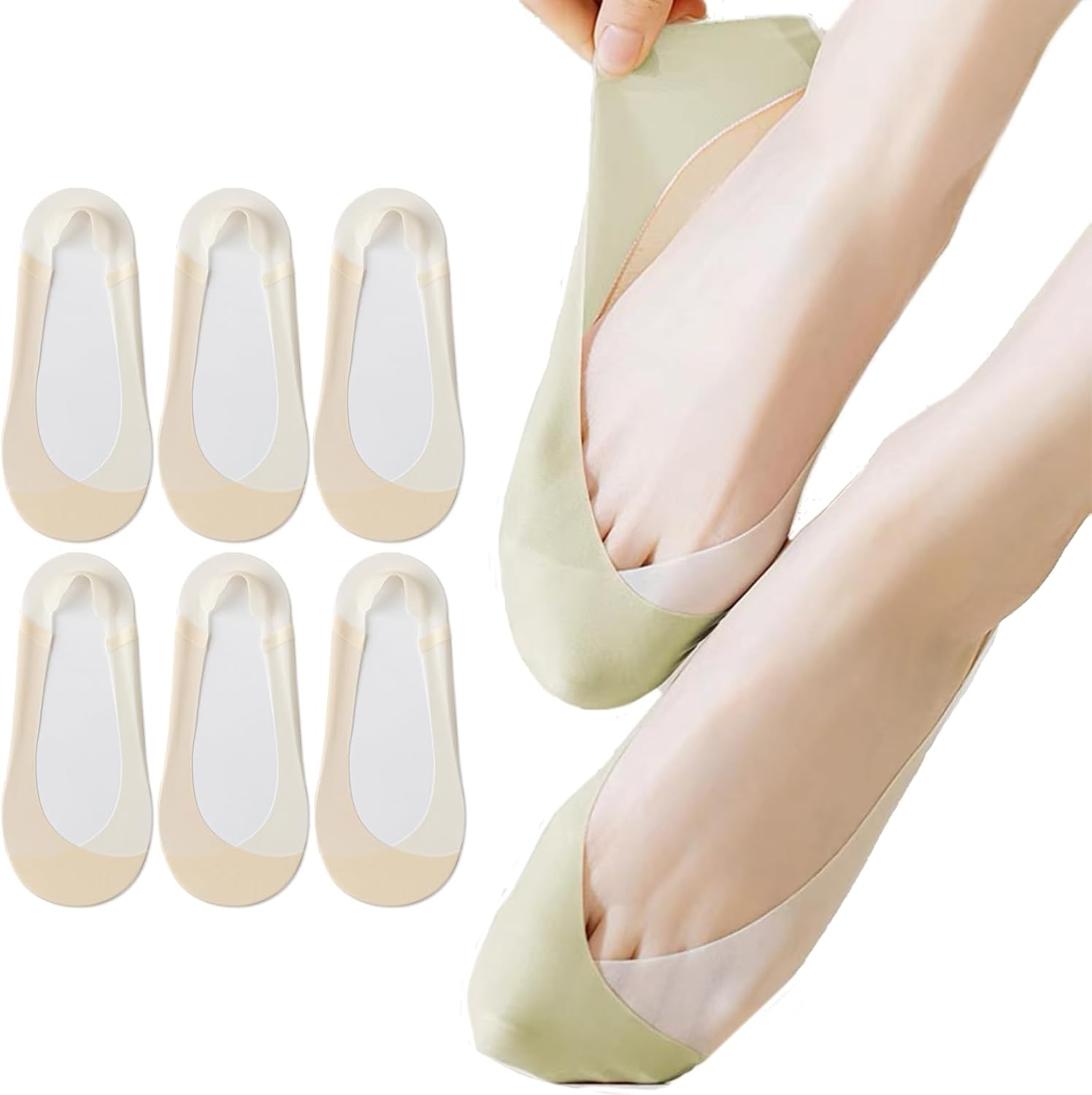 Caudblor 6 Pack Thin No Show S - Invisibility Sock Loafer recensione e prezzo
