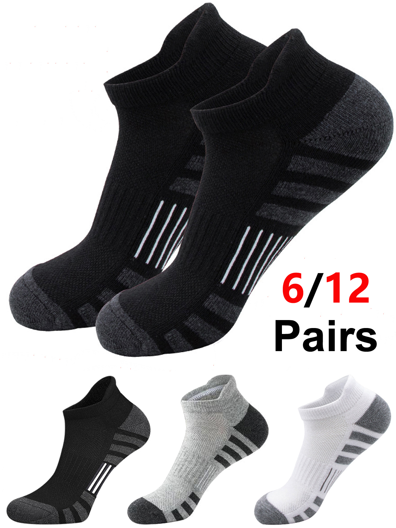 6/24 Pairs Cushioned Breathabl - Athletic Sock Cushion recensione e prezzo