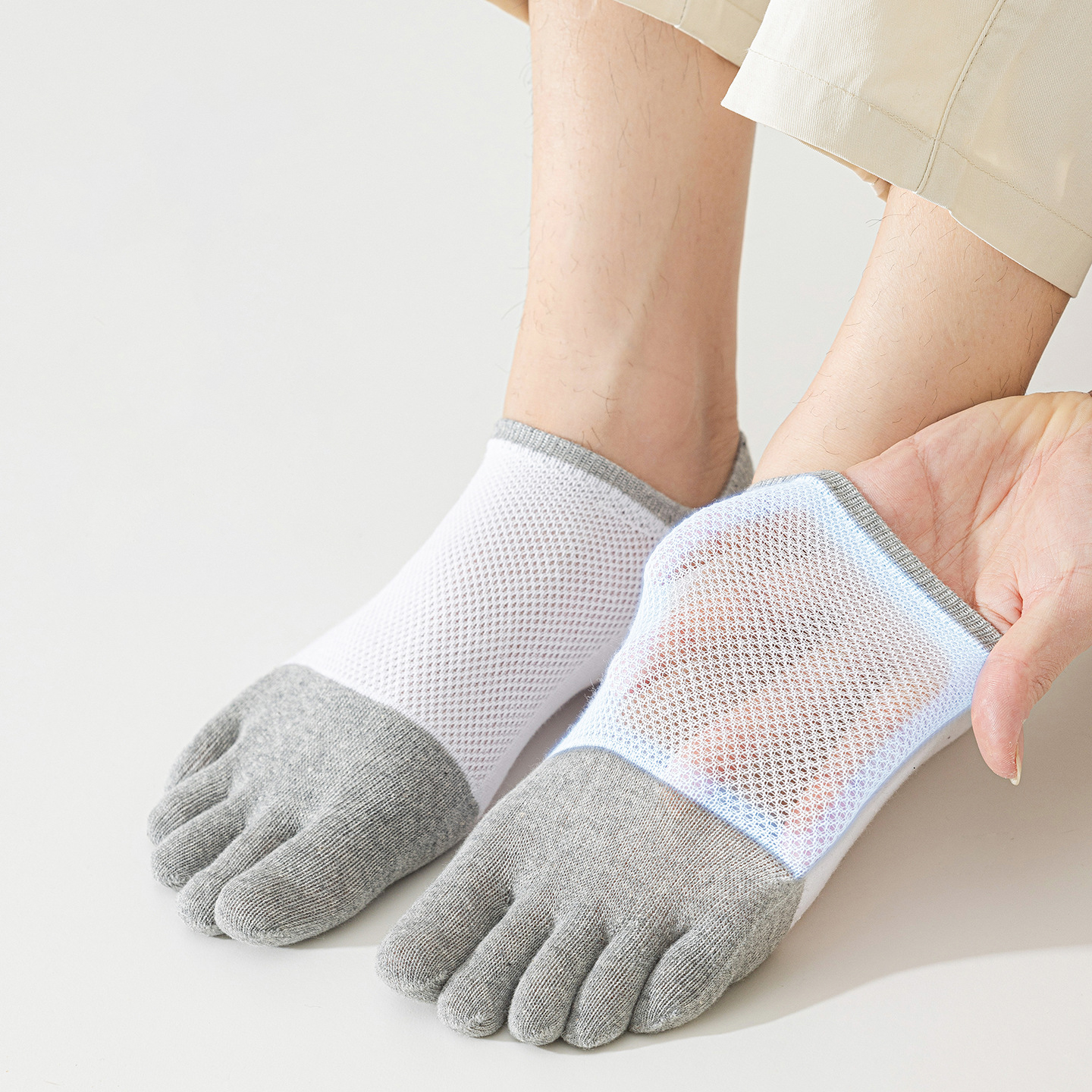 5 Pairs Men's No Show Toe Sock - Toe Sock Split recensione e prezzo
