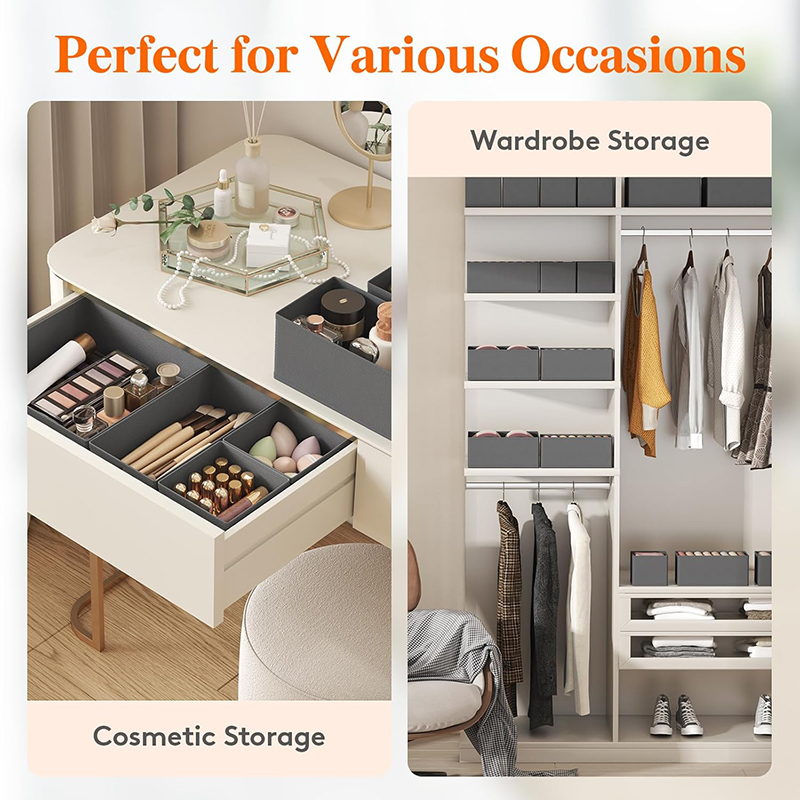 Drawer Organizer Non-woven Fab - Sock Organizer Tray recensione e prezzo