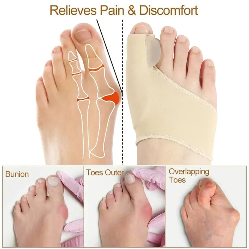1/2Pair Toe Separator Hallux V - Ankle Brace Sock recensione e prezzo