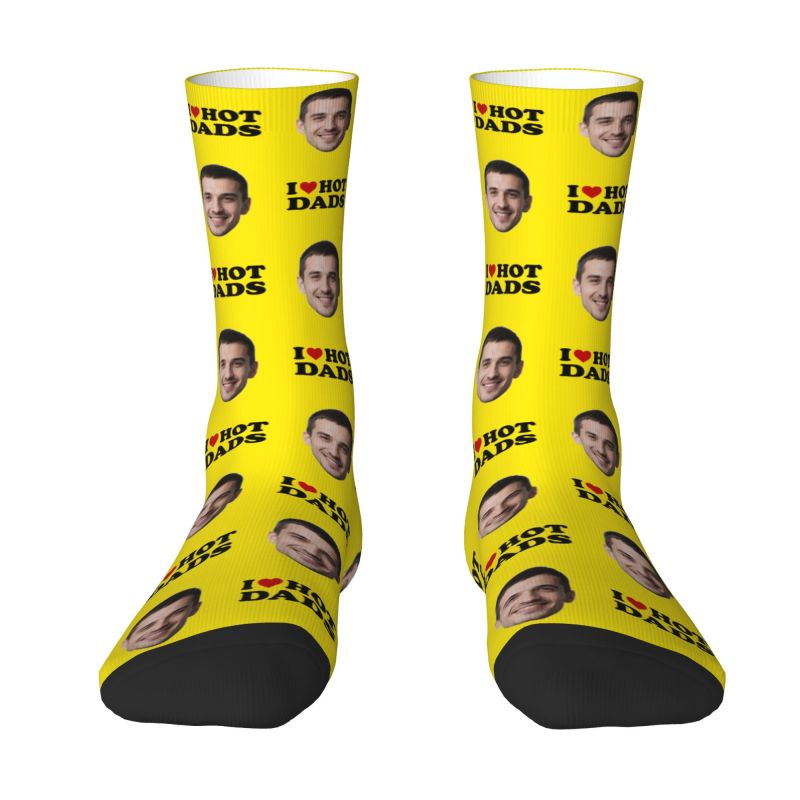 I Love Hot Dads Custom Dress S - Dress Sock Men recensione e prezzo