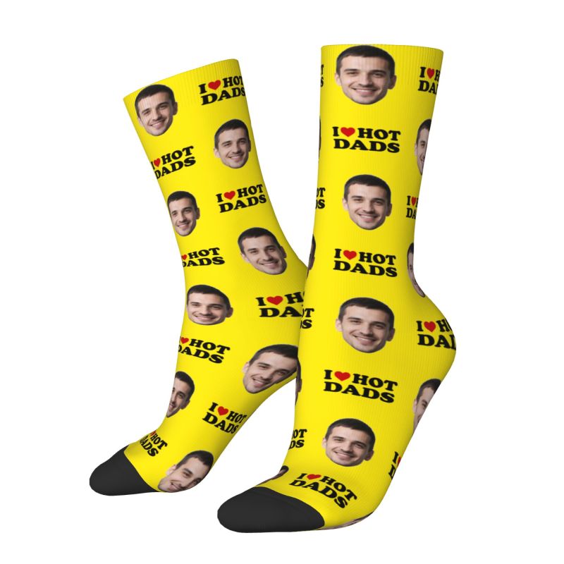 I Love Hot Dads Custom Dress S - Dress Sock Men recensione e prezzo