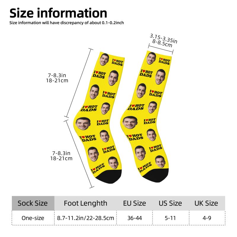 I Love Hot Dads Custom Dress S - Dress Sock Men recensione e prezzo