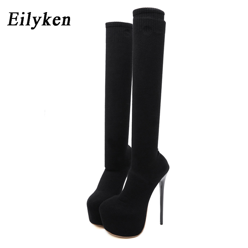 Eilyken 17CM Platform Heels Wo - Knee High Sock Women recensione e prezzo