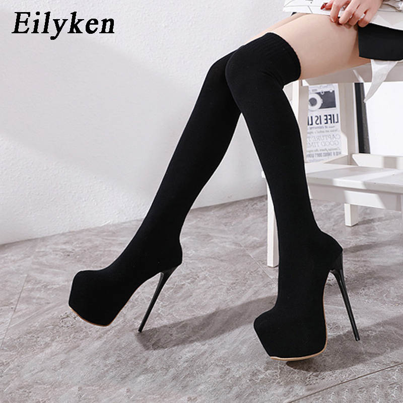 Eilyken 17CM Platform Heels Wo - Knee High Sock Women recensione e prezzo