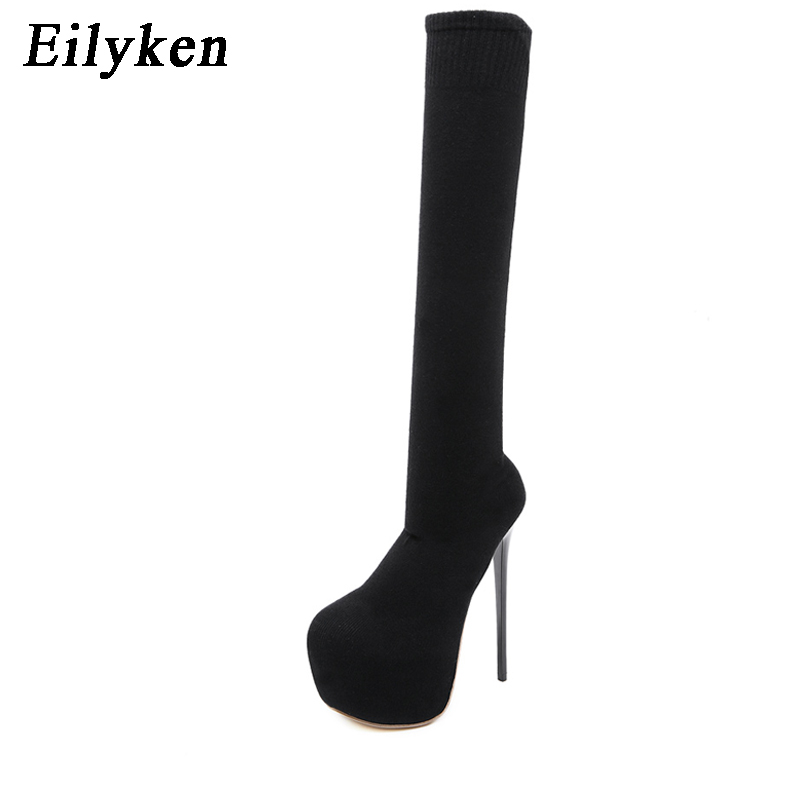 Eilyken 17CM Platform Heels Wo - Knee High Sock Women recensione e prezzo