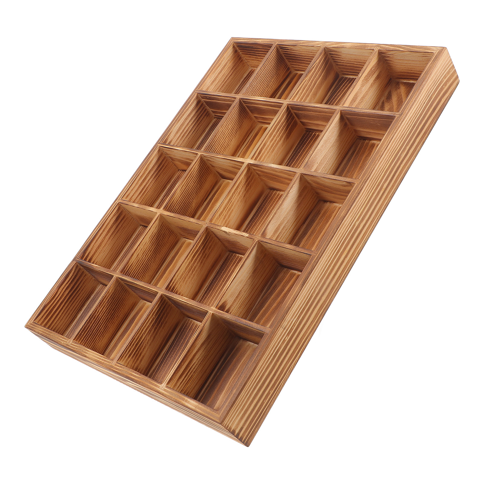 1pc 20-Compartment Wooden Unde - Sock Organizer Tray recensione e prezzo