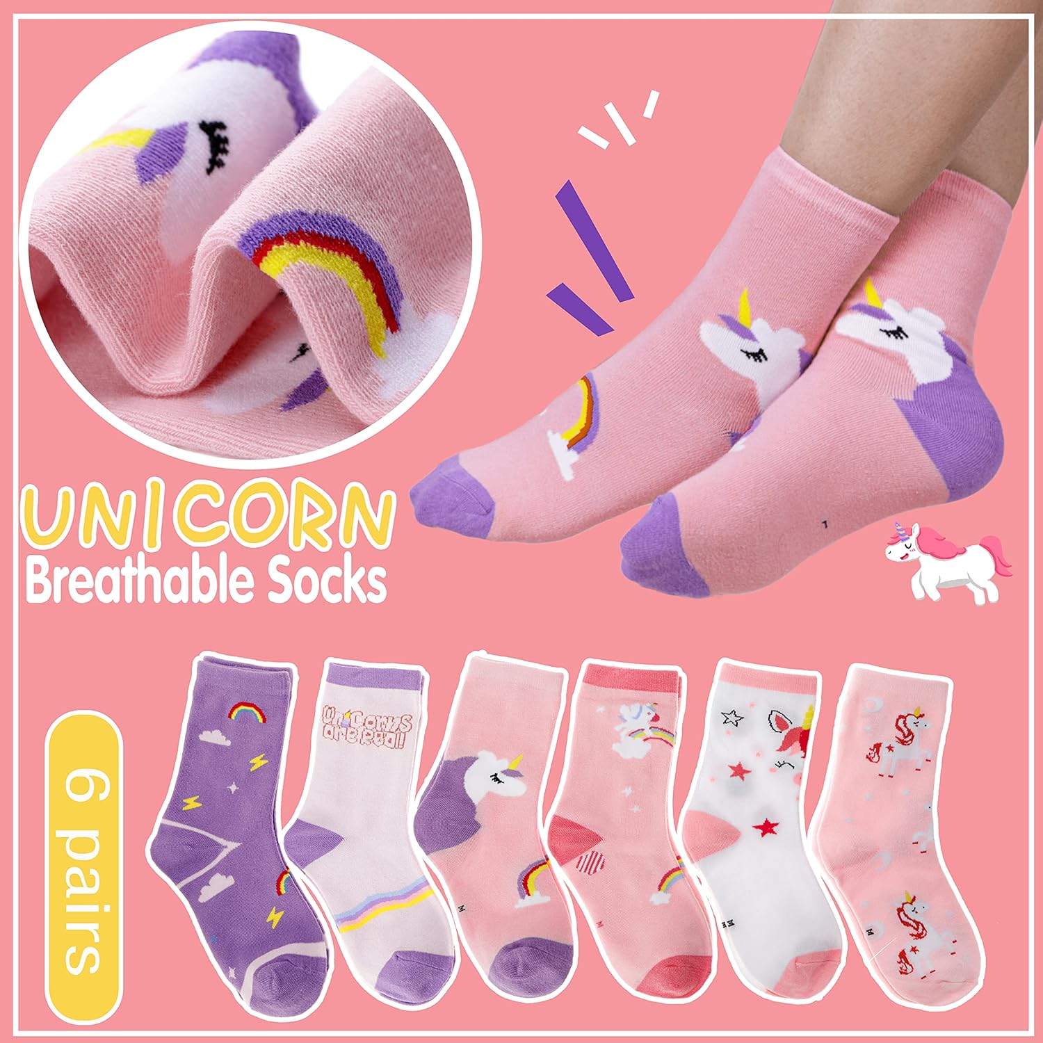 Unicorn Socks Gifts for Girls  - Silk Sock Bamboo recensione e prezzo
