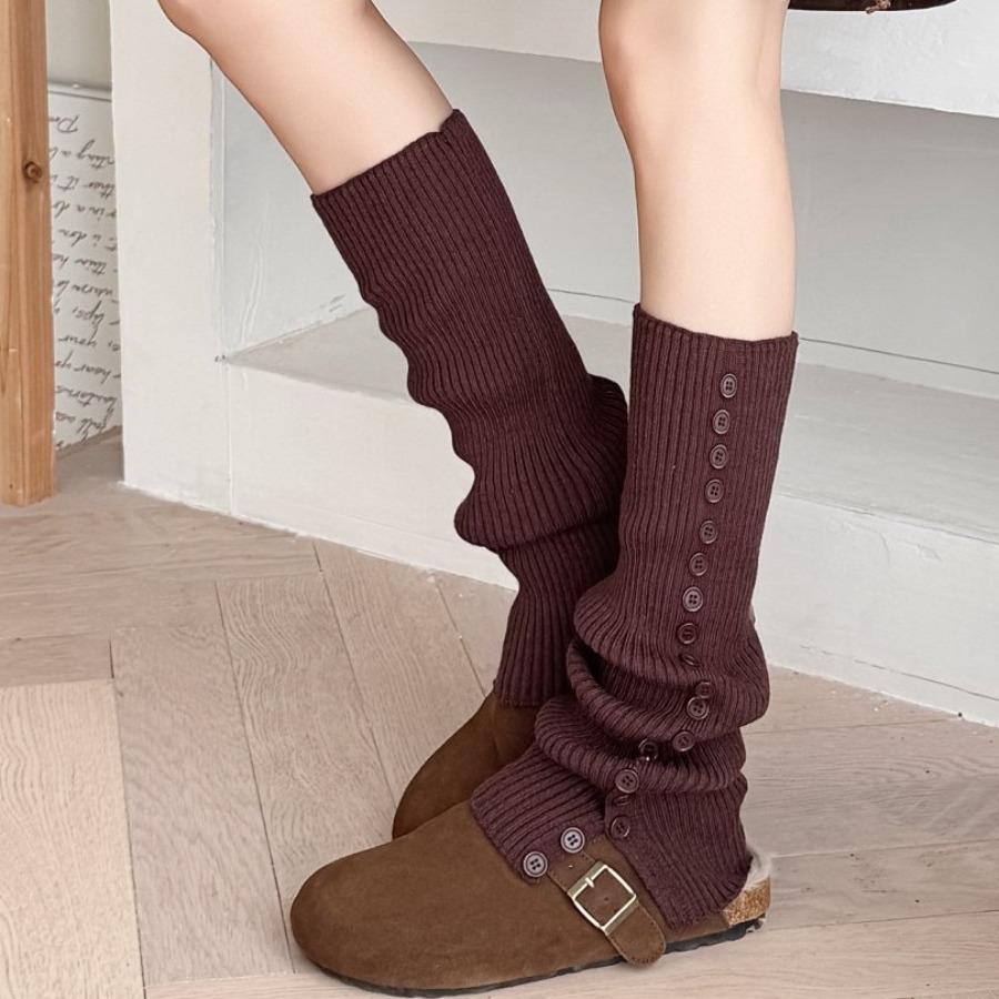 ​New Women's Button Detail Slo - Boot Sock Slouchy recensione e prezzo