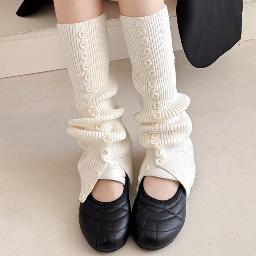 ​New Women's Button Detail Slo - Boot Sock Slouchy recensione e prezzo