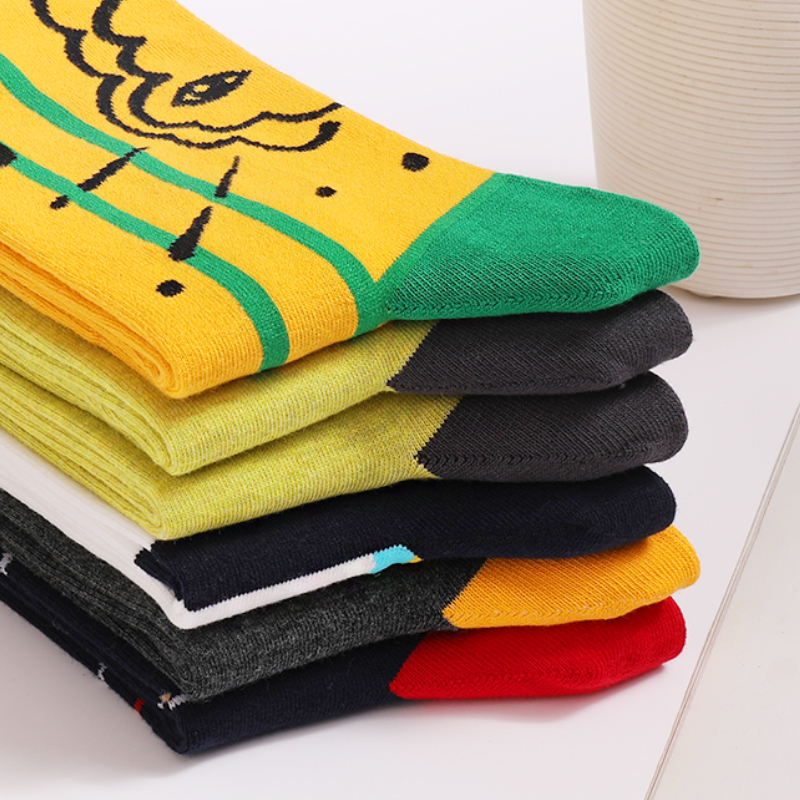 5Pairs Mens Fun Dress Socks, P - Cotton Crew Sock Pack recensione e prezzo