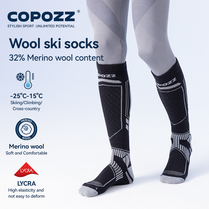 COPOZZ Merino Wool Winter Ski  - Thermal Sock Winter recensione e prezzo