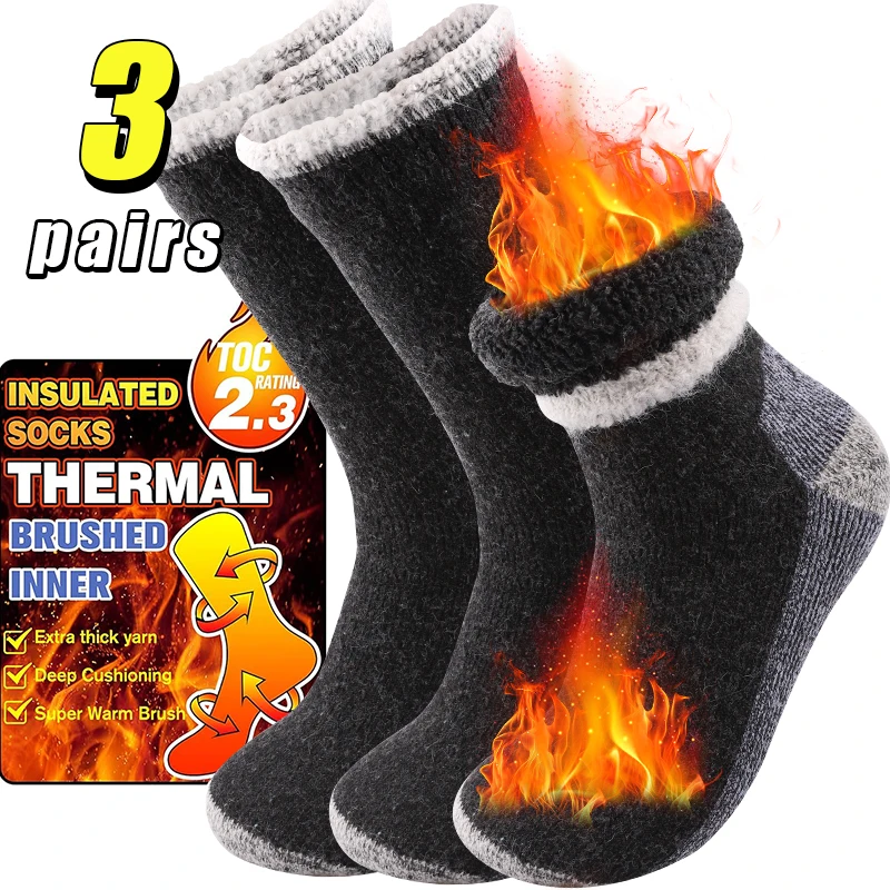 3Pairs High-Quality Thicken Wi - Thermal Sock Winter recensione e prezzo
