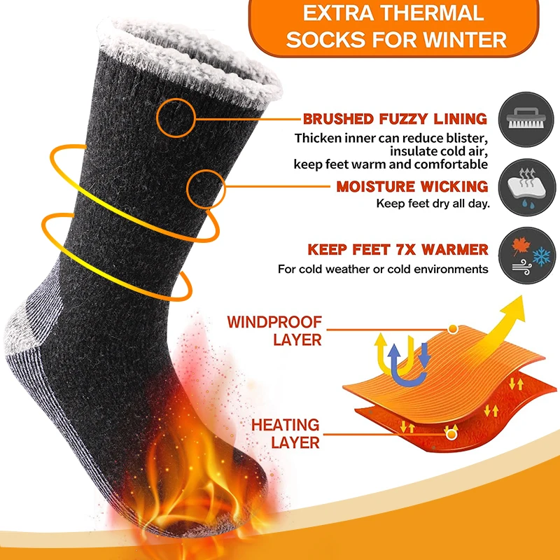 3Pairs High-Quality Thicken Wi - Thermal Sock Winter recensione e prezzo