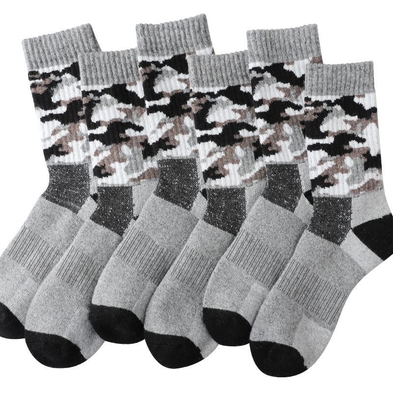 4Pairs Thick Gray Camouflage S - Wool Hiking Sock recensione e prezzo