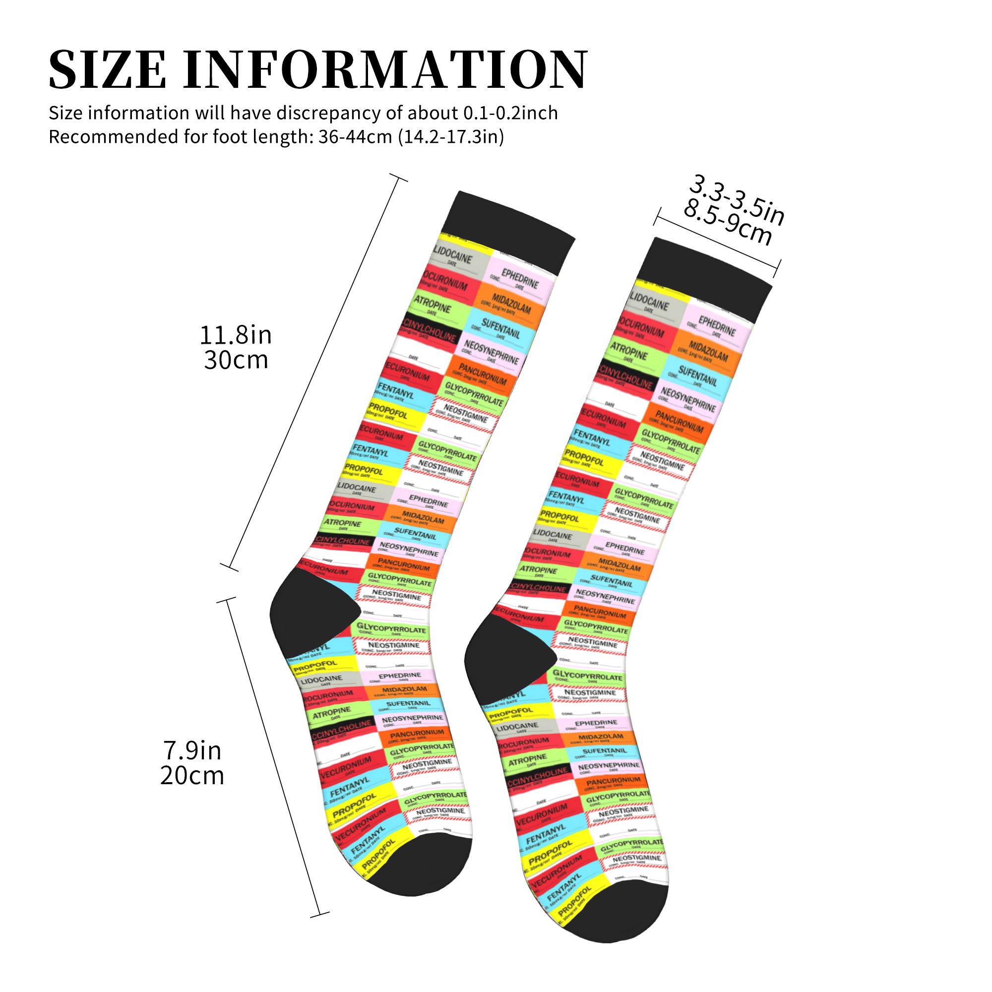 Novelty Printed Anesthesia Med - Compression Sock Medical recensione e prezzo