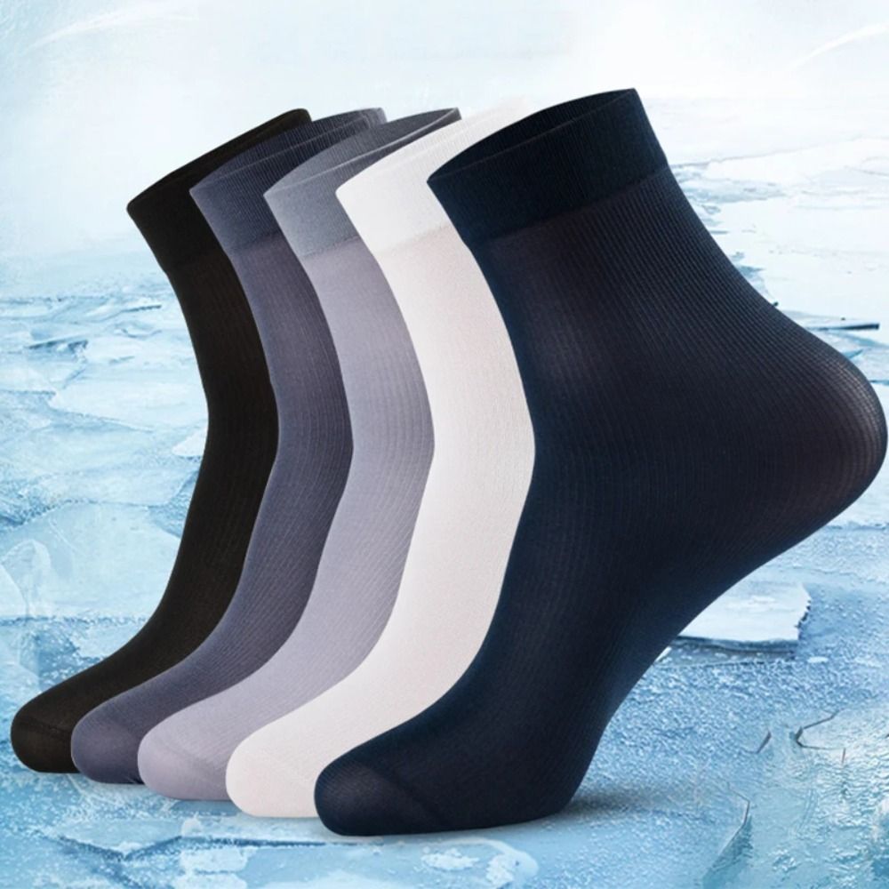 10pairs Men Ice Silk Socks Sum - Silk Sock Bamboo recensione e prezzo