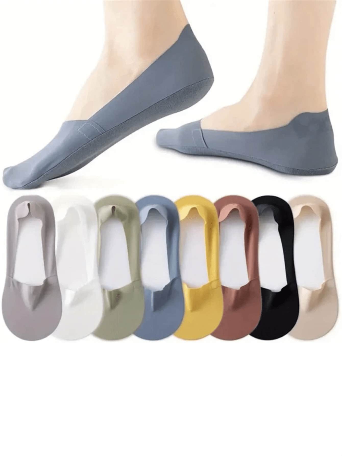 5 Pairs Women Thin Silky Invis - No Show Sock Women recensione e prezzo