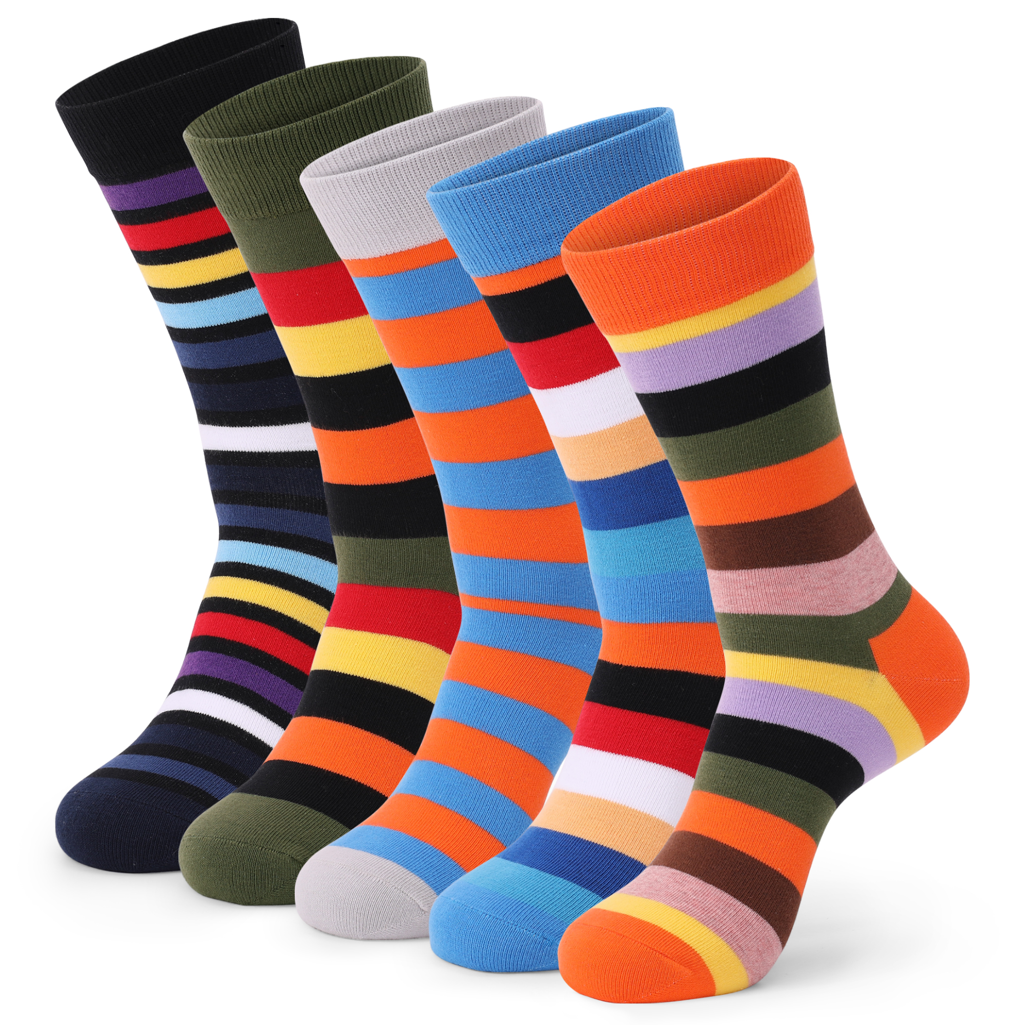 5Pairs Mens Fun Dress Socks, P - Cotton Crew Sock Pack recensione e prezzo