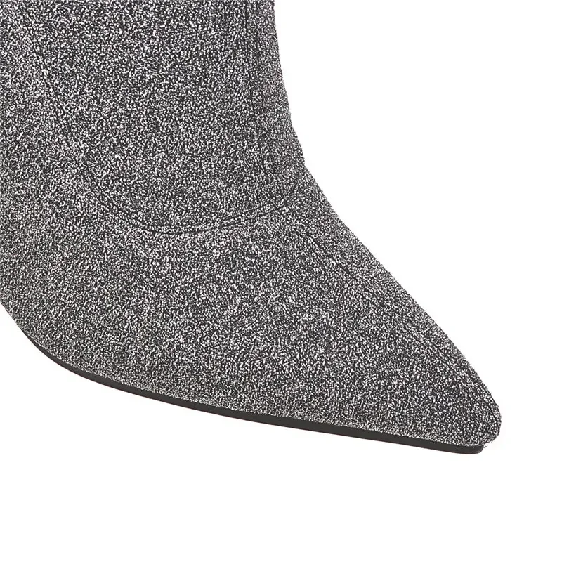 Plus Size Stretch Leopard Over - Knee High Sock Women recensione e prezzo