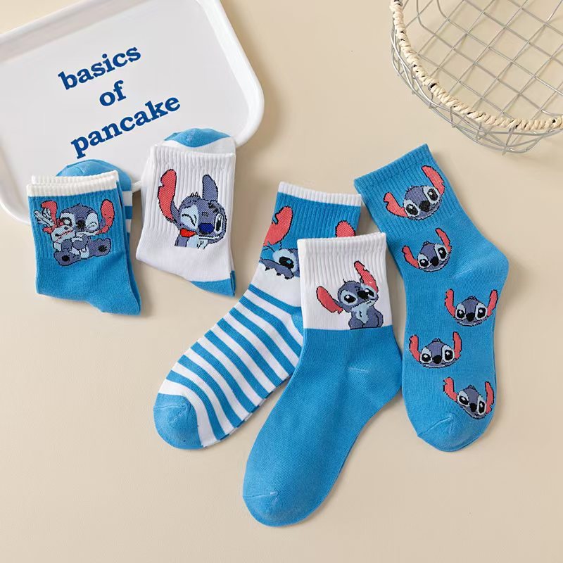 5 Pairs Women Mid Calf Cartoon - Knee High Sock Women recensione e prezzo