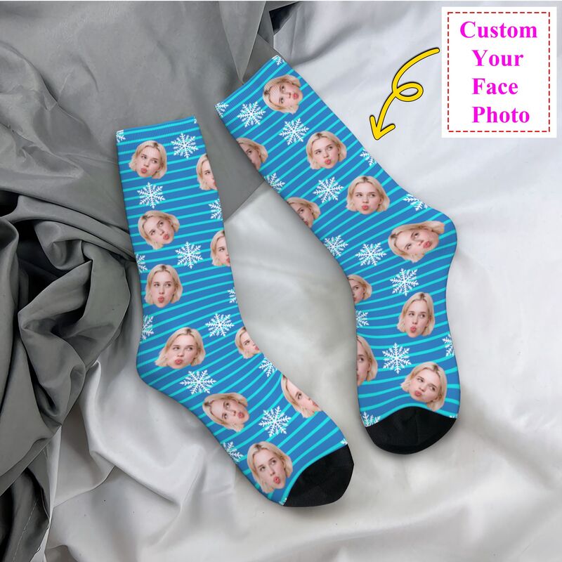 Christmas Face Photo Personali - Dress Sock Men recensione e prezzo