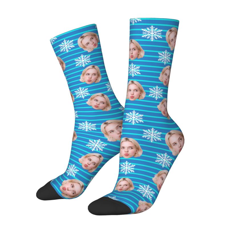 Christmas Face Photo Personali - Dress Sock Men recensione e prezzo