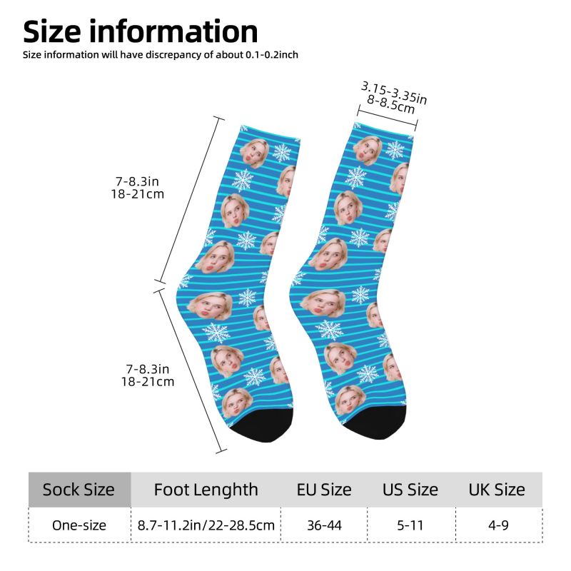 Christmas Face Photo Personali - Dress Sock Men recensione e prezzo