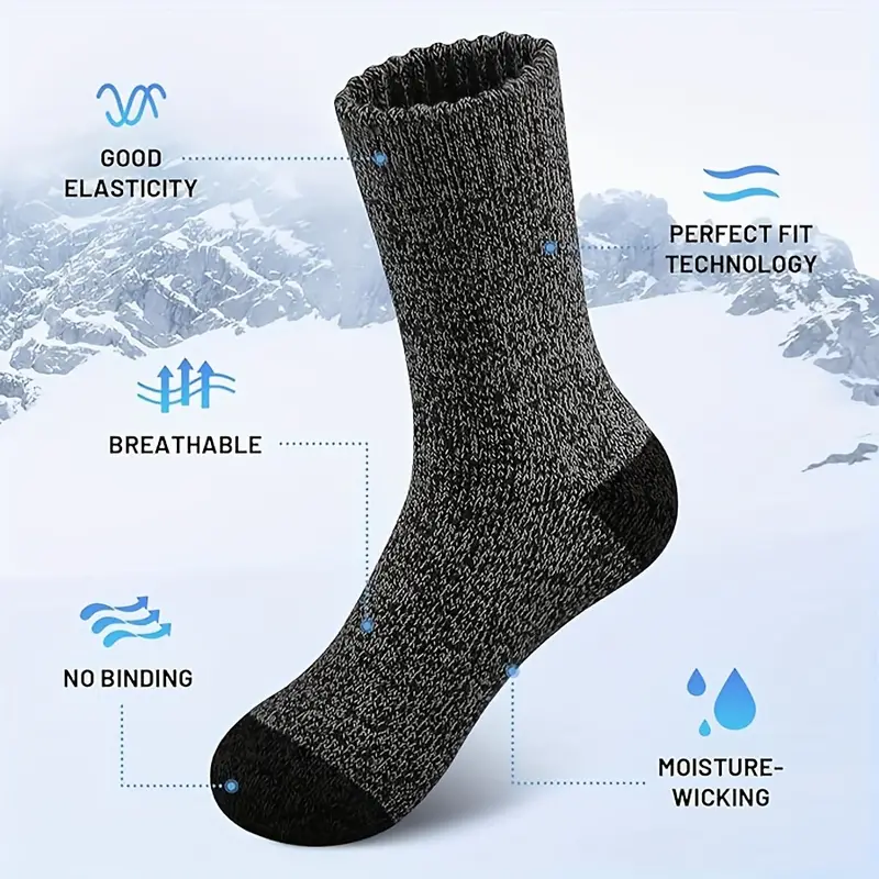 5 Pairs Merino Wool Socks For  - Wool Hiking Sock recensione e prezzo