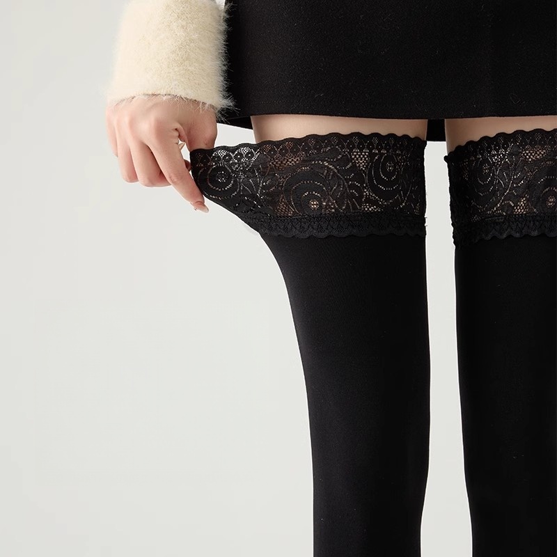100D Sexy Stockings Retro Lace - Thigh High Sock Stay Up recensione e prezzo