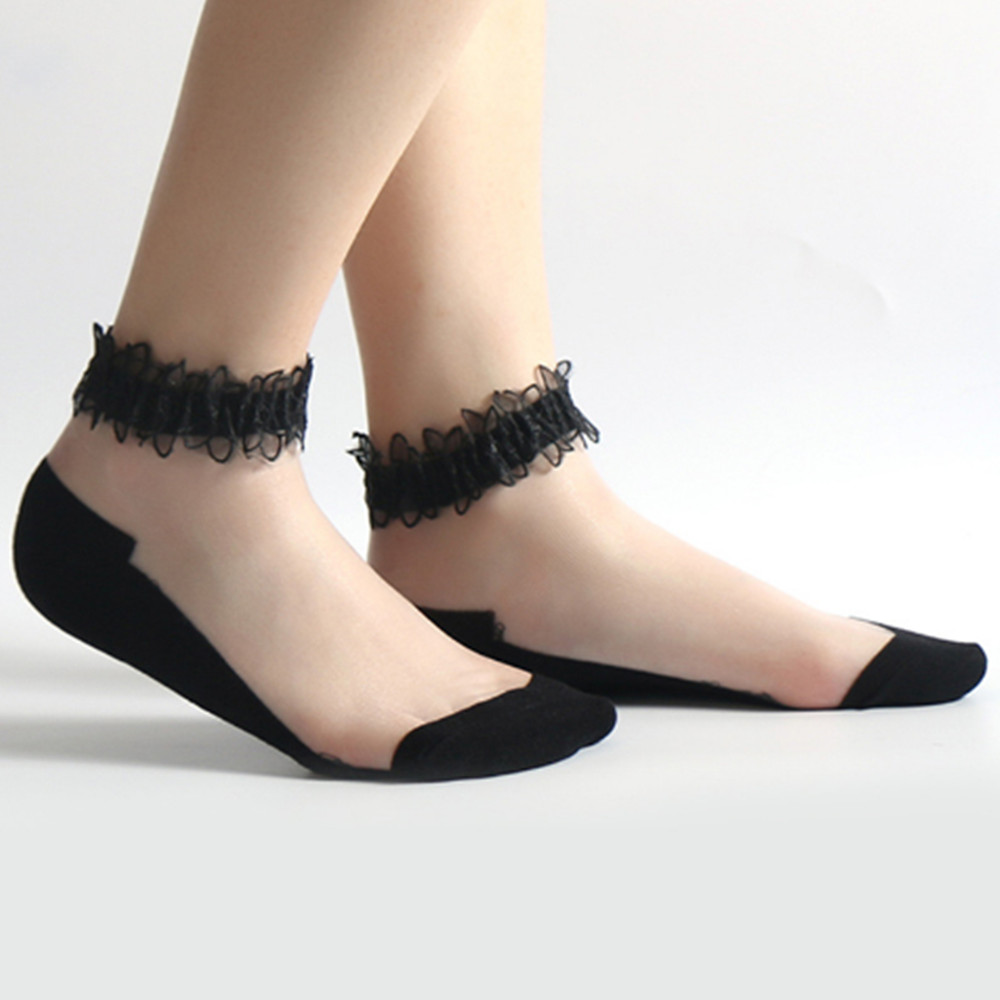 Woman Lace short sock thin soc - Invisibility Sock Loafer recensione e prezzo