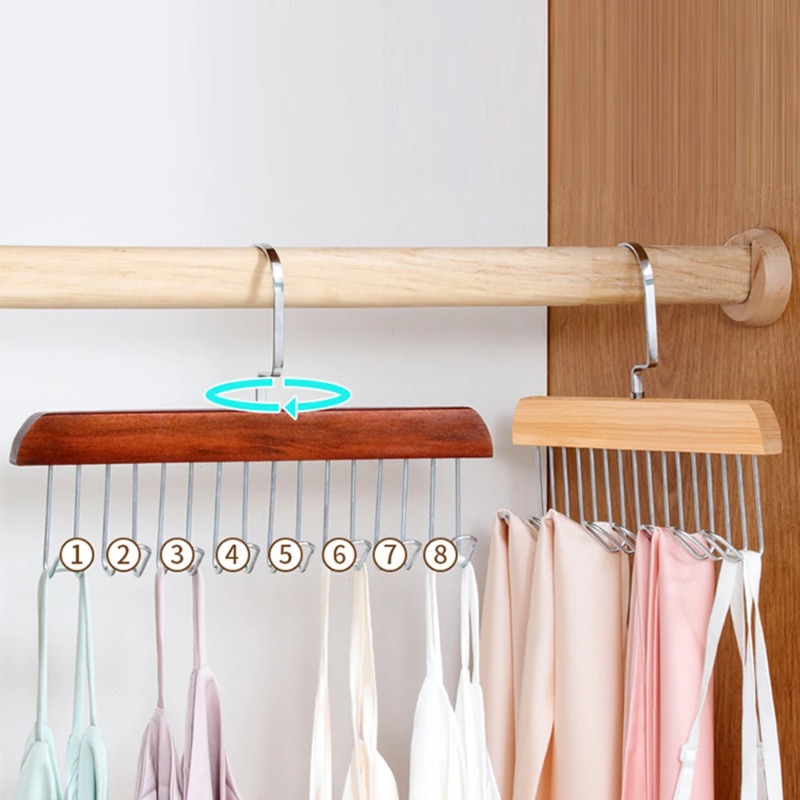 Solid Wood Eight-hook Hanger M - Sock Organizer Tray recensione e prezzo