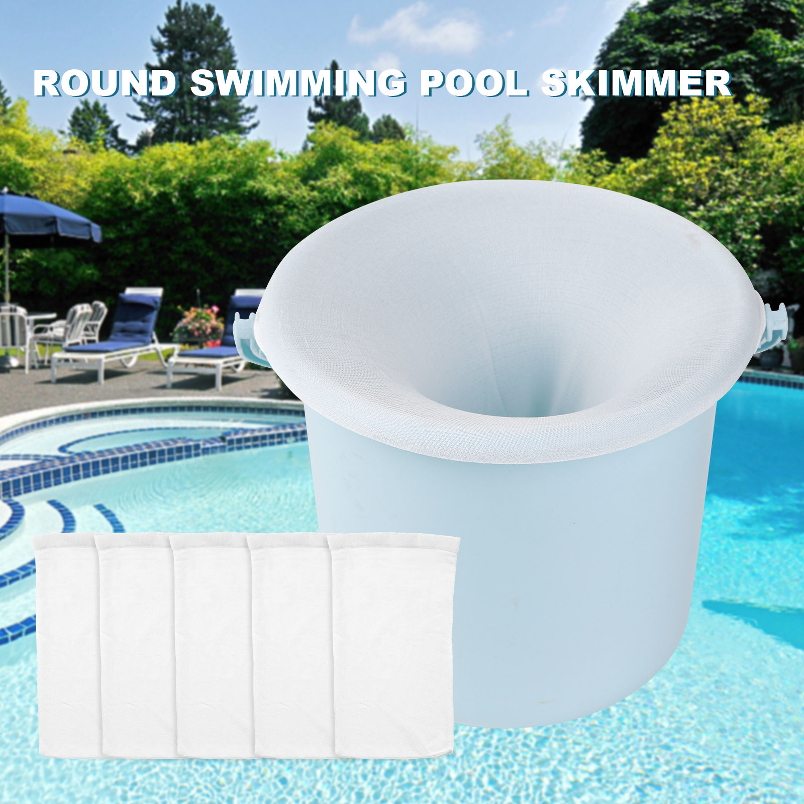 100-5PCS Pool Skimmer Socks El - Sock Organizer Tray recensione e prezzo