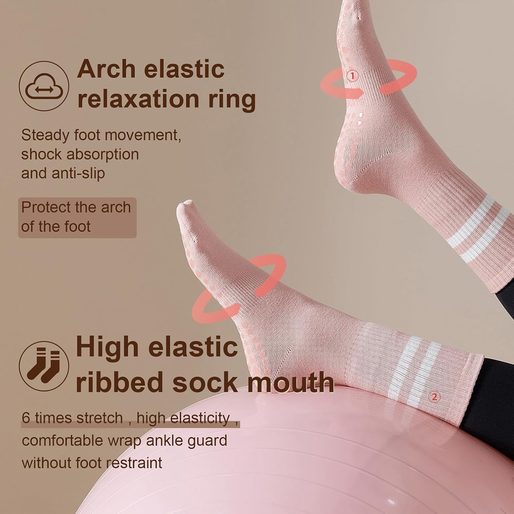 Yoga Pilates Socks with Grips  - No Show Sock Women recensione e prezzo