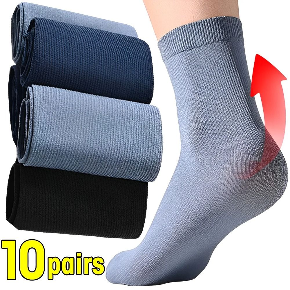 10pairs Men Ice Silk Socks Sum - Silk Sock Bamboo recensione e prezzo