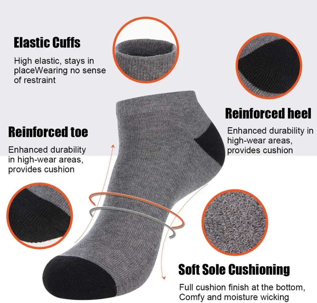 1-10Pairs Breathable Mens Summ - Ankle Sock Low Cut recensione e prezzo
