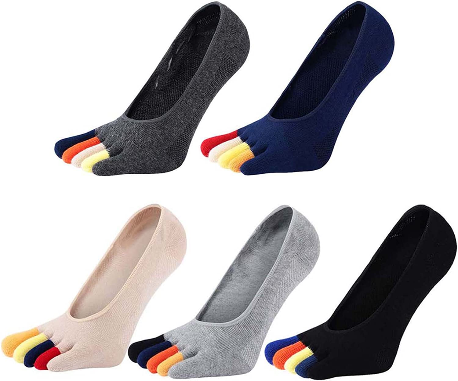 5 Pairs Colorful Loafer Socks  - Invisibility Sock Loafer recensione e prezzo