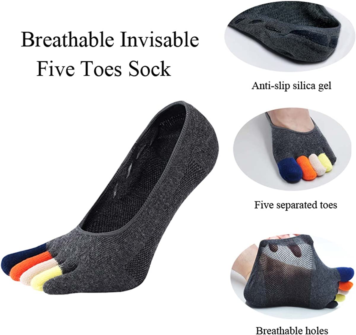 5 Pairs Colorful Loafer Socks  - Invisibility Sock Loafer recensione e prezzo