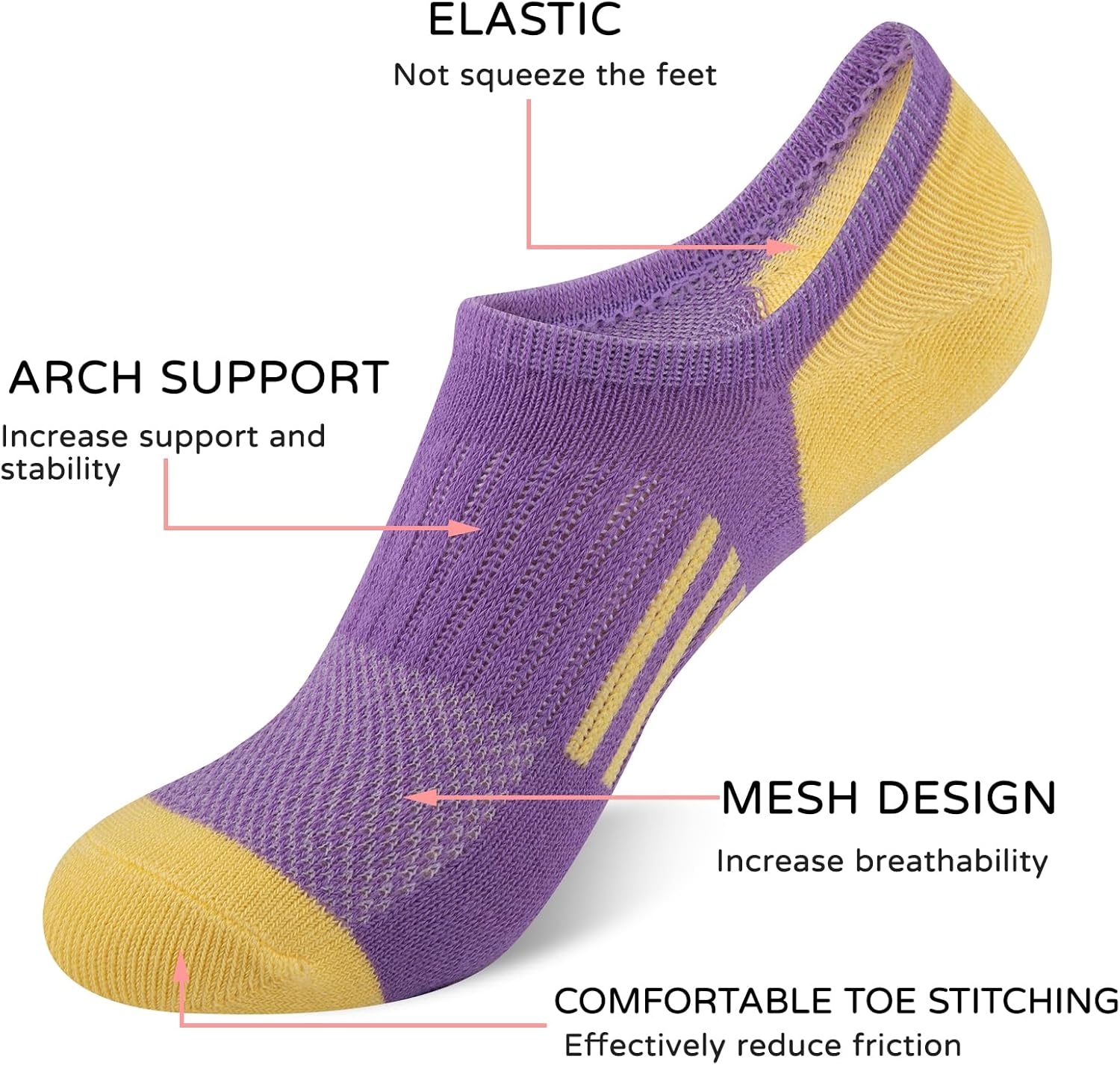 12 Pairs Girls No Show Socks C - Silk Sock Bamboo recensione e prezzo