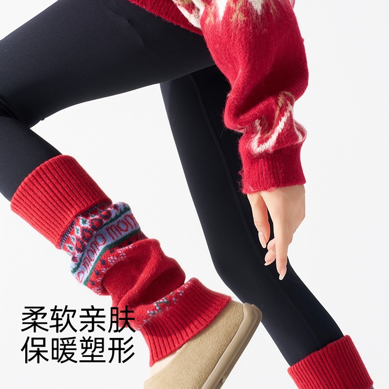 ​Fair Isle Knitted Leg Warmers - Boot Sock Slouchy recensione e prezzo