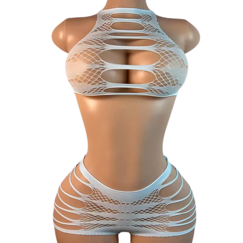 Sexy Lingerie +Panties Hollow  - Fishnet Stocking Women recensione e prezzo