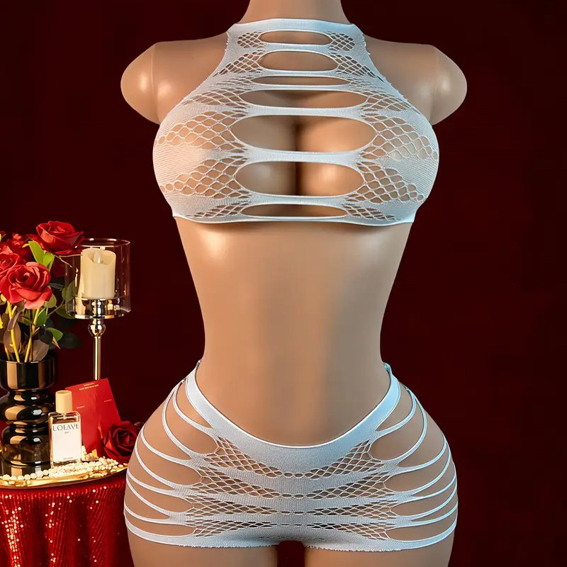 Sexy Lingerie +Panties Hollow  - Fishnet Stocking Women recensione e prezzo