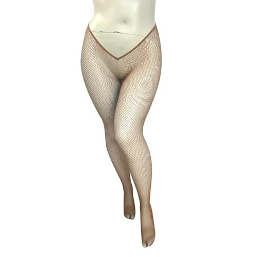 V-Cut Skintone Gold Glitter Fi - Fishnet Stocking Women recensione e prezzo